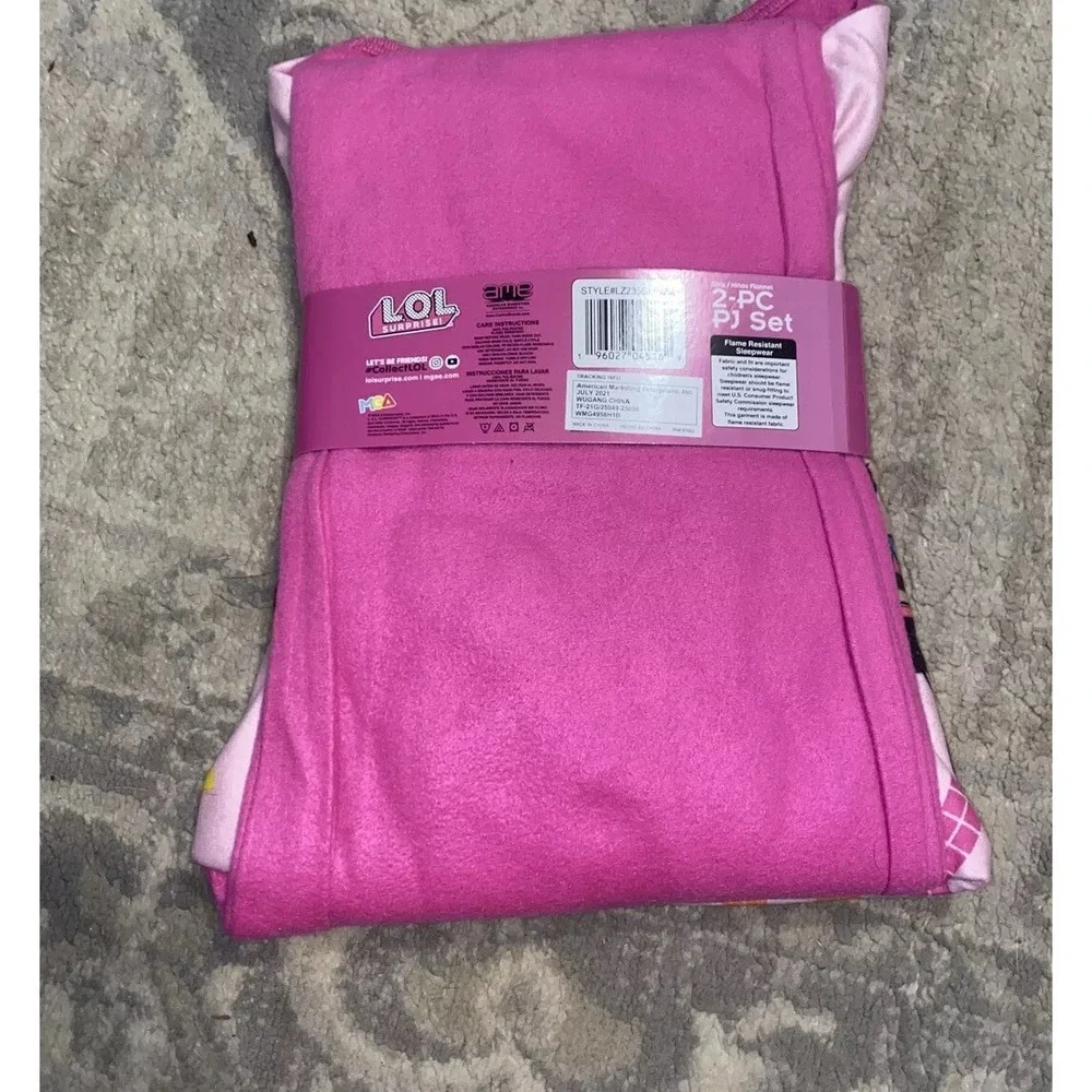 NEW GIRLS' LOL SURPRISE  PAJAMA‎ SET SIZE (4/5) Pink